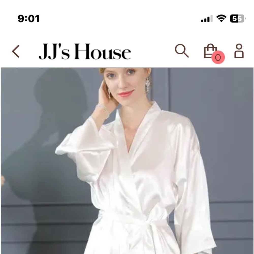 2 brand new Charmeuse robes from JJ’s house.